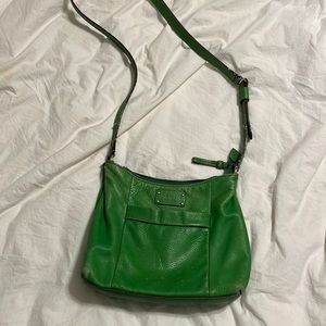Kate Spade bright green vintage crossbody